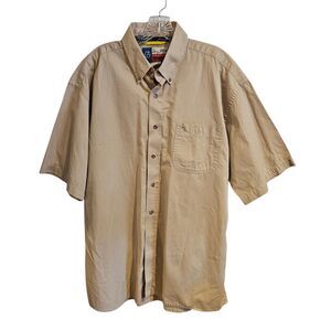 Wrangler George Strait Shirt Mens XL Cowboy Cut Button Down Short Sleeve